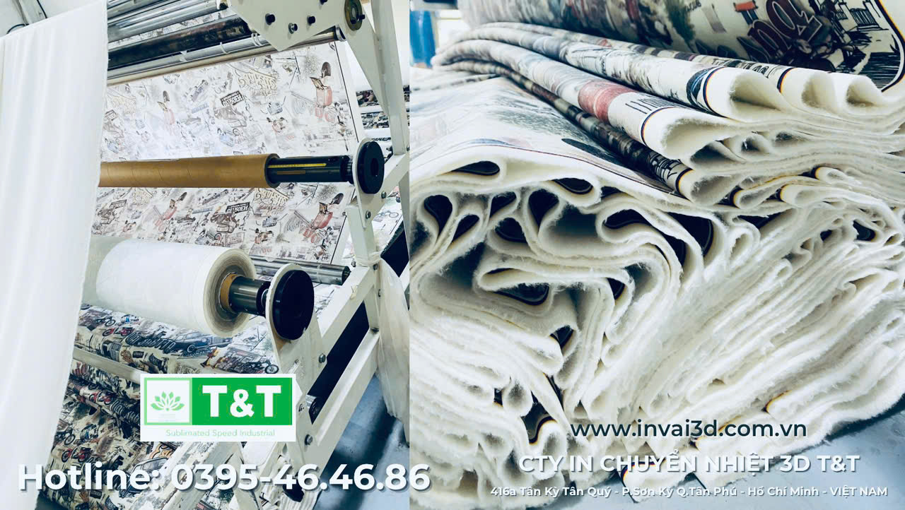 Cuộn vải in họa tiết thời trang cao cấp